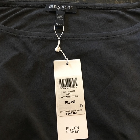 SOLD Layered Tunic Asymmetric L Eileen Fisher - Picture 5 of 8